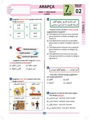 7.Sınıf Arapça Test Kitabı