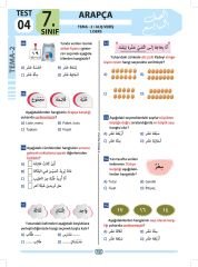 7.Sınıf Arapça Test Kitabı