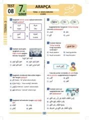 7.Sınıf Arapça Test Kitabı