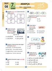 7.Sınıf Arapça Test Kitabı